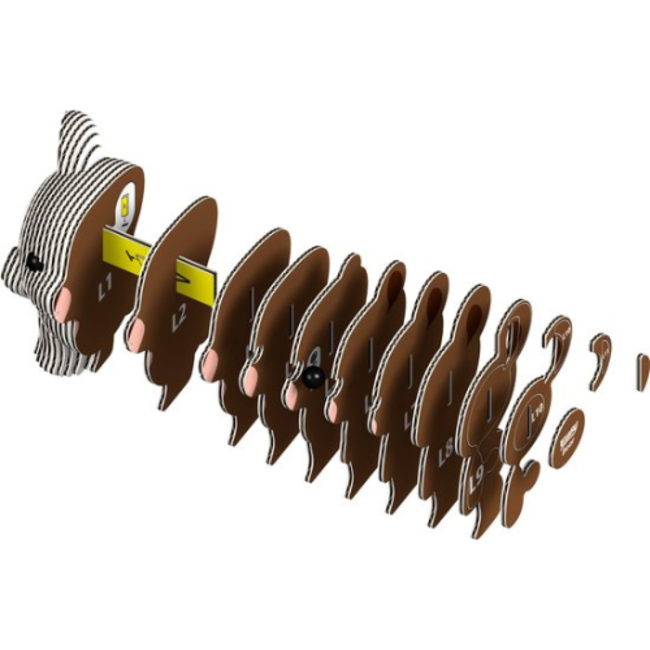 Eugy Eugy Knutselen, Knutselpakketten - Eugy 3D Model: Beer, 6+