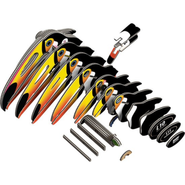 Eugy Eugy Knutselen, Knutselpakketten - Eugy 3D Model: Toekan, 6+