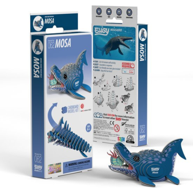 Eugy Eugy Knutselen, Knutselpakketten - Eugy 3D Model: Mososaurus, 6+
