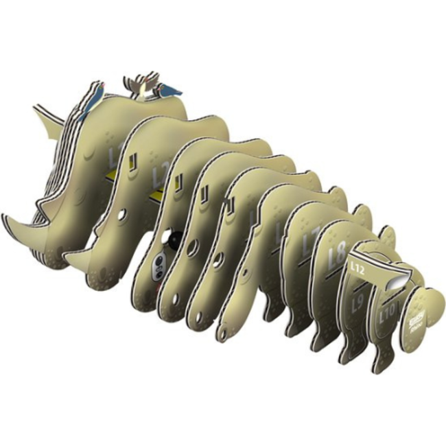 Eugy Eugy Knutselen, Knutselpakketten - Eugy 3D Model: Neushoorn, 6+