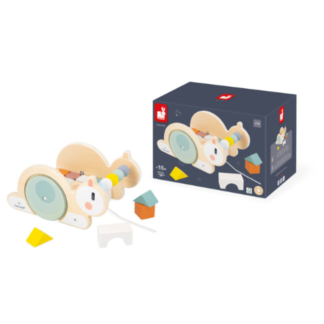 Janod Sweet Cocoon - Slak met blokken