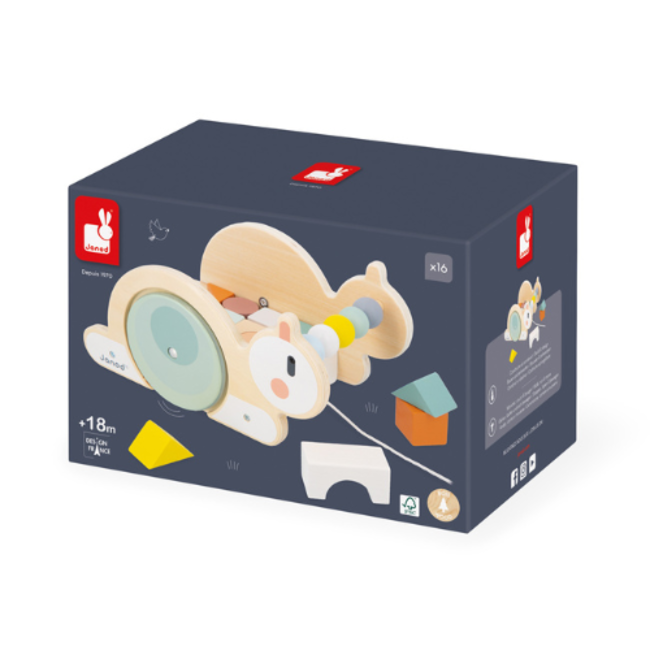 Janod Sweet Cocoon - Slak met blokken