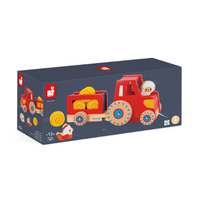 Janod Boerderij - Trekfiguur Tractor