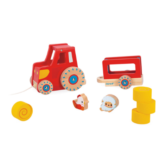 Janod Boerderij - Trekfiguur Tractor