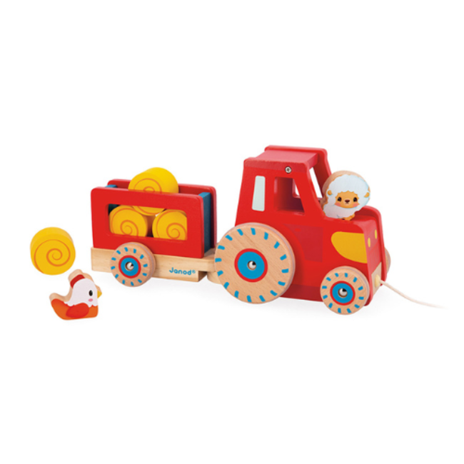Janod Boerderij - Trekfiguur Tractor