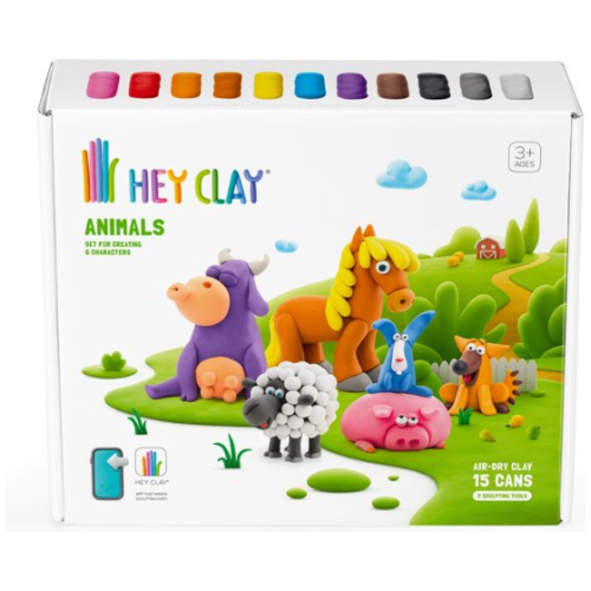 Hey Clay Knutselen, Knutselpakket - Hey Clay Animals, set van 15