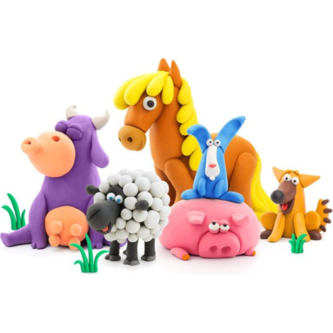 Hey Clay Knutselen, Knutselpakket - Hey Clay Animals, set van 15