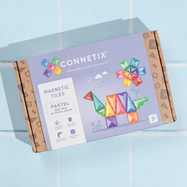 Connetix Magnetisch bouwset, Connetix - Pastel Mini set  (Pastel Mini Pack 32 pc)