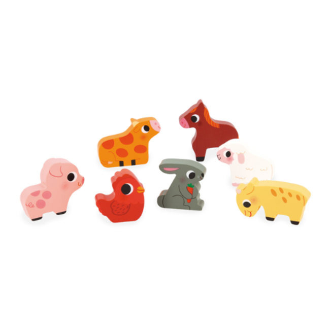 Janod Chunky Puzzel - Op de Boerderij