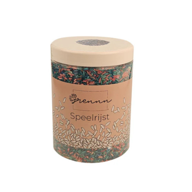 Grennn Sensorisch speelgoed, Grennn Speelrijst - Mermaid mix, 750 gr. (zeemeermin)