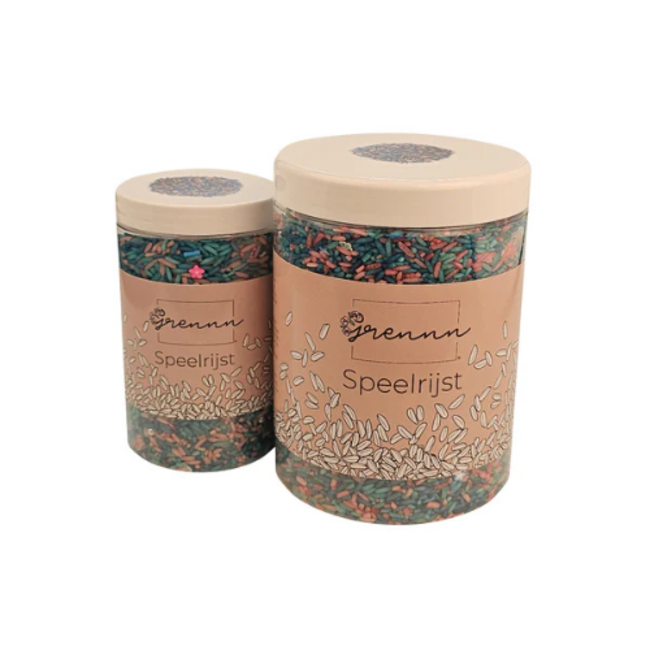 Grennn Sensorisch speelgoed, Grennn Speelrijst - Mermaid mix 750 gr