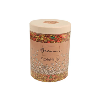 Grennn Sensorisch speelgoed, Grennn Speelrijst - Autumn mix, 750 gr. (herfst)