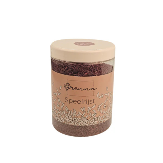Grennn Sensorisch speelgoed, Grennn Speelrijst - Shiny stone  mix, 750 gr.