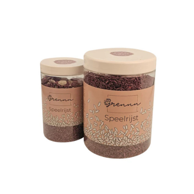 Grennn Sensorisch speelgoed, Grennn Speelrijst - Shiny stone  mix, 750 gr.