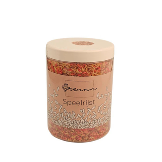 Grennn Sensorisch speelgoed, Grennn Speelrijst - gingerman mix, 750 gr.