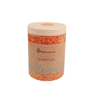 Grennn Sensorisch speelgoed, Grennn Speelrijst - Confetti mix, 750 gr.