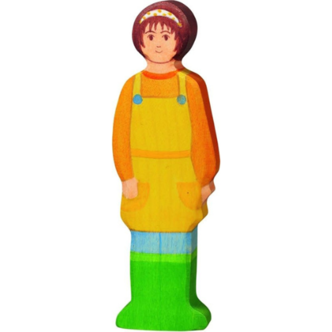 Holztiger boerderij: boerin 5x2x15cm, hout