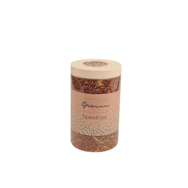 Grennn Sensorisch speelgoed, Grennn speelrijst Sint mix 300 gram