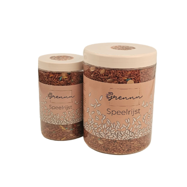 Grennn Sensorisch speelgoed, Grennn speelrijst Sint mix 300 gram