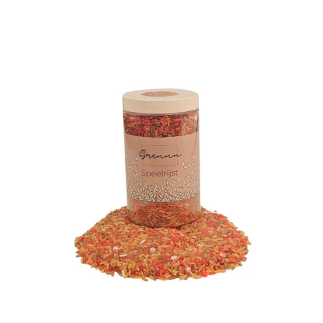 Grennn Sensorisch speelgoed, Grennn speelrijst Gingerman mix 300 gram