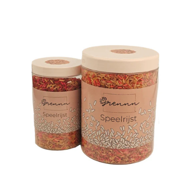 Grennn Sensorisch speelgoed, Grennn speelrijst Gingerman mix 300 gram