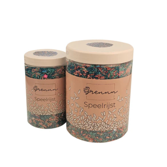 Grennn Sensorisch speelgoed, Grennn speelrijst mermaid mix 300 gram (zeemeermin)