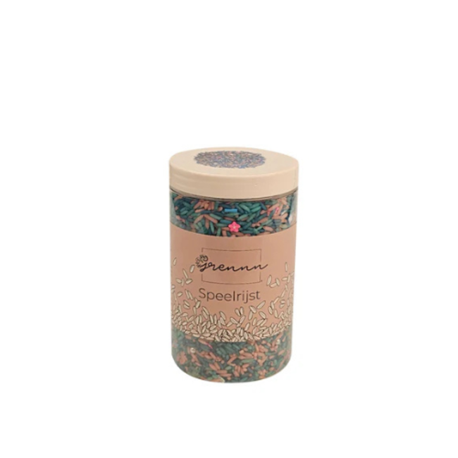 Grennn Sensorisch speelgoed, Grennn speelrijst mermaid mix 300 gram (zeemeermin)