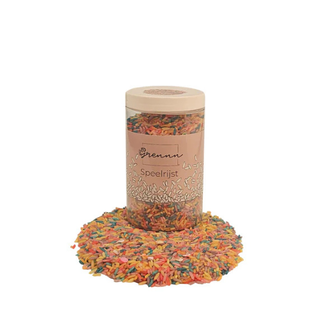 Grennn Sensorisch speelgoed, Grennn speelrijst candy mix 300 gram