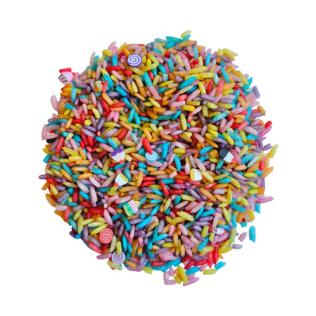 Grennn Sensorisch speelgoed, Grennn speelrijst candy mix 300 gram