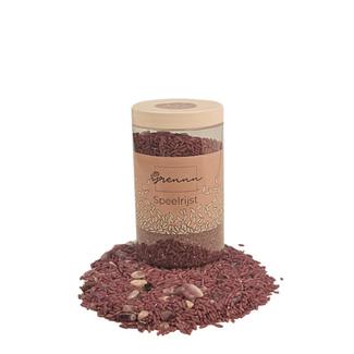 Grennn Sensorisch speelgoed, Grennn speelrijst shiny stone mix 300 gram (stenen)
