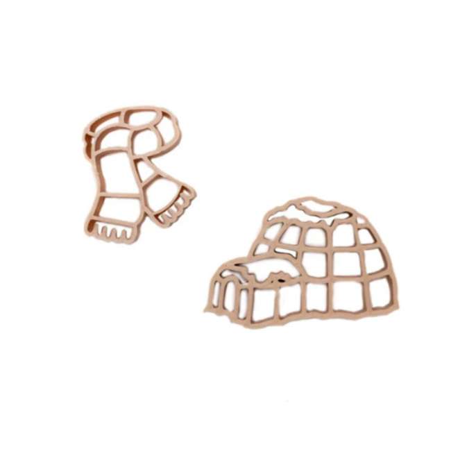 Grennn Sensorisch speelgoed, Accessoires - Uitstekers Winter