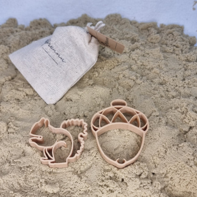 Grennn Sensorisch speelgoed, Accessoires - Uitstekers eekhoorn en eikel