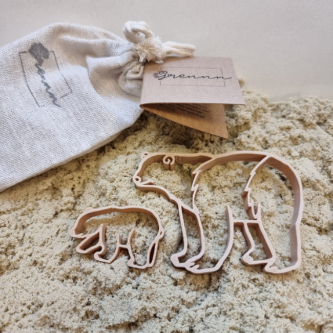 Grennn Sensorisch speelgoed, Accessoires - Uitstekers IJsbeer en jong