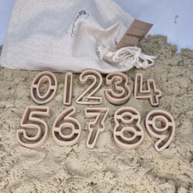 Grennn Sensorisch speelgoed, Accessoires - Uitstekers school cijfer