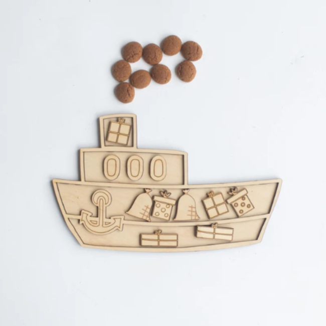 Studio de Rijk Studio de Rijk - Houten speeltray De pakjesboot