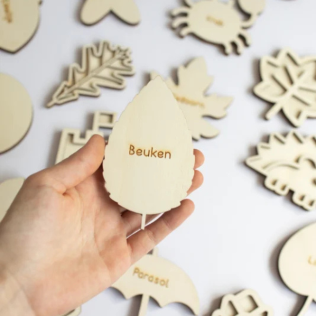 Studio de Rijk Studio de Rijk - Speeltray miniset Bladeren leren