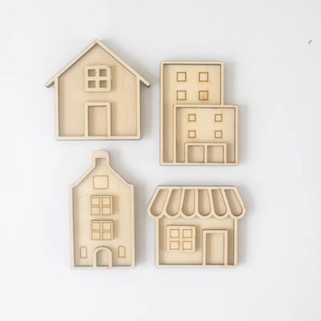 Studio de Rijk Studio de Rijk - Speeltray miniset Huisjes