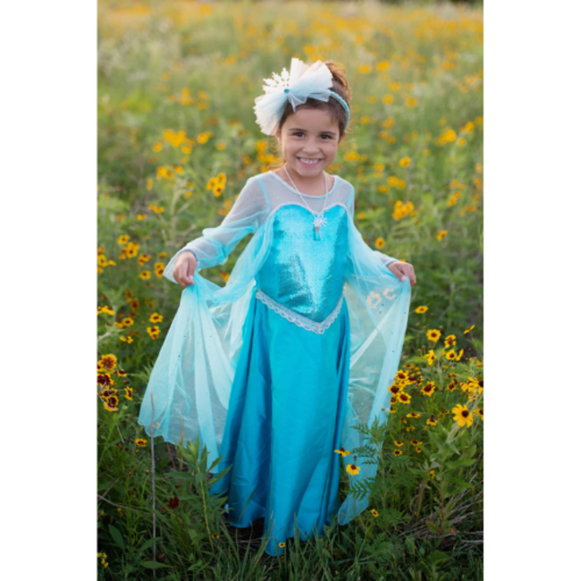 Great Pretenders Verkleedkleding - Verkleed jurk Ice Queen Dress, SIZE US 5-6