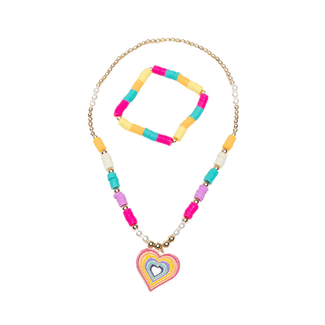 Great Pretenders Kindersieraden - Set ketting en armband Rainbow Love