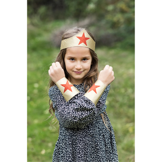 Great Pretenders Superhero Girl Hoofdband met Polsbandjes Set (3 stuks)