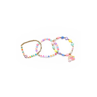 Great Pretenders Rainbow Smiles Armband, 3 stukken.