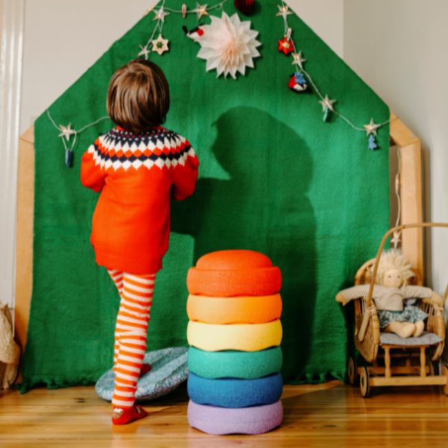 Stapelstein, Stapelstein® Winter Special Rainbow Set Classic + board