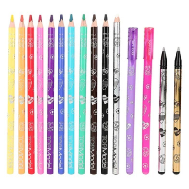 TOPModel Doeboeken, TOPModel kleurboek met kleurpotloden