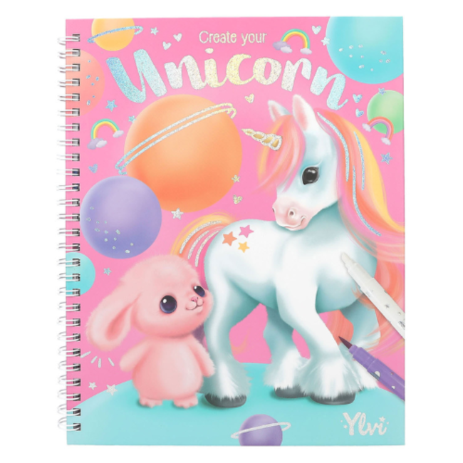 TOPModel Doeboeken,  TOPModel- Ylvi kleurboek met viltstiften