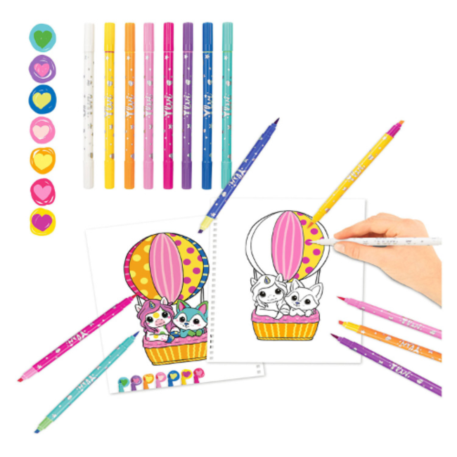 TOPModel Doeboeken,  TOPModel- Ylvi kleurboek met viltstiften