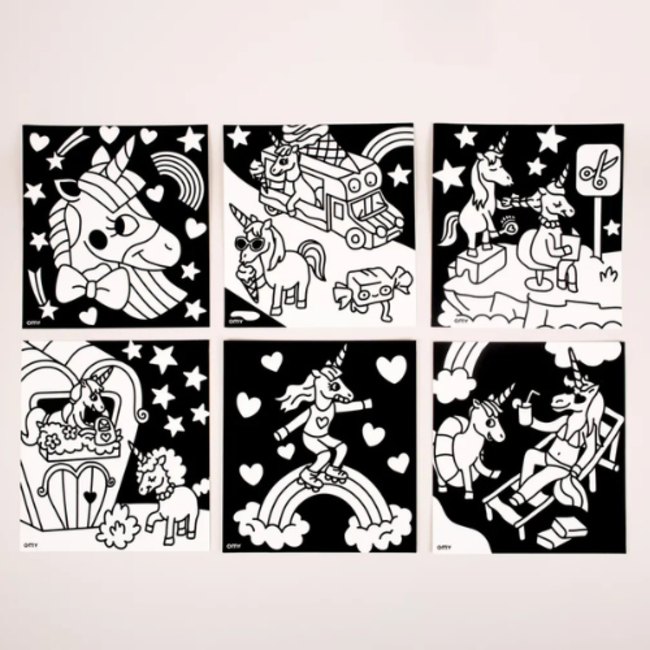 OMY OMY, Velvet kleurplaten Eenhoorn (Lily)