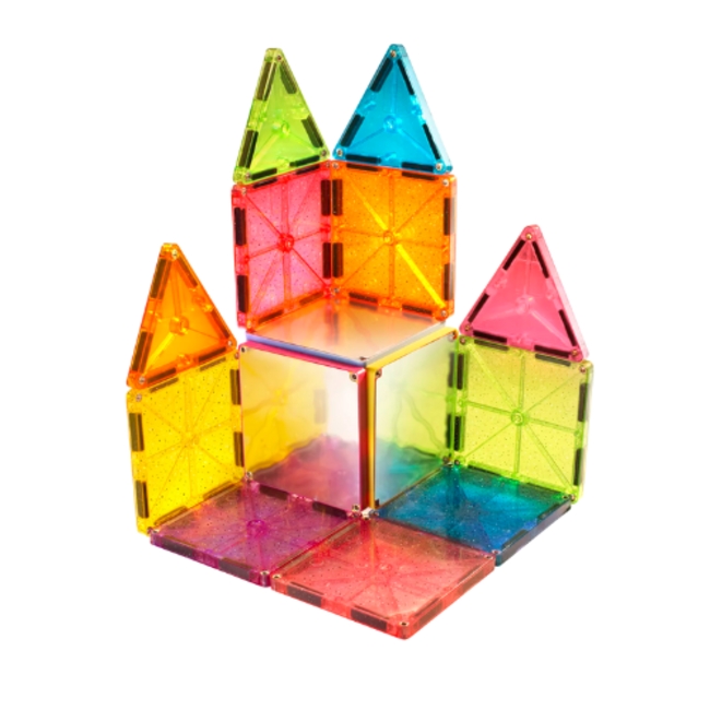 Magna-tiles Magnetisch bouwset, Bouwspeelgoed - Magna-Tiles Stardust 15 stuks