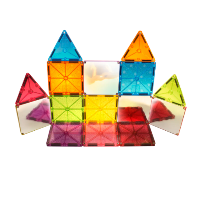 Magna-tiles Magnetisch bouwset, Bouwspeelgoed - Magna-Tiles Stardust 15 stuks