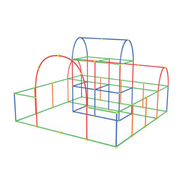 Bouwspeelgoed, Bouwrietjes in Zak, 100dlg.