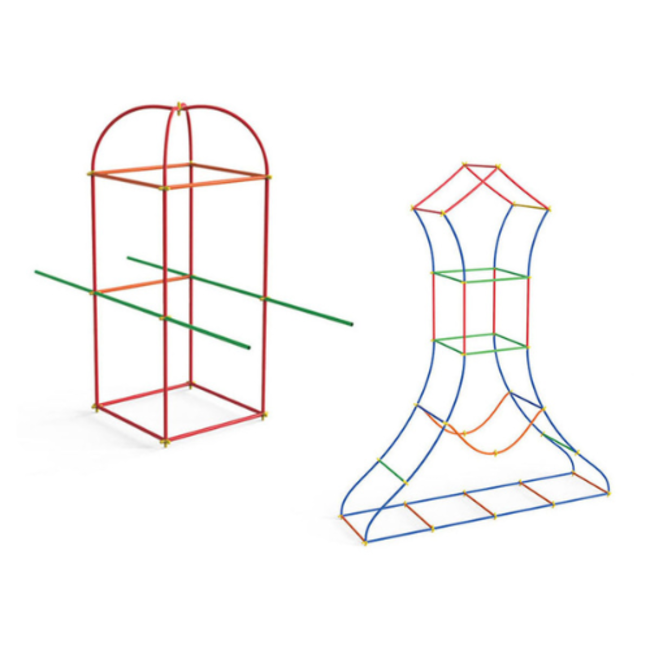 Bouwspeelgoed, Bouwrietjes in Zak, 100dlg.